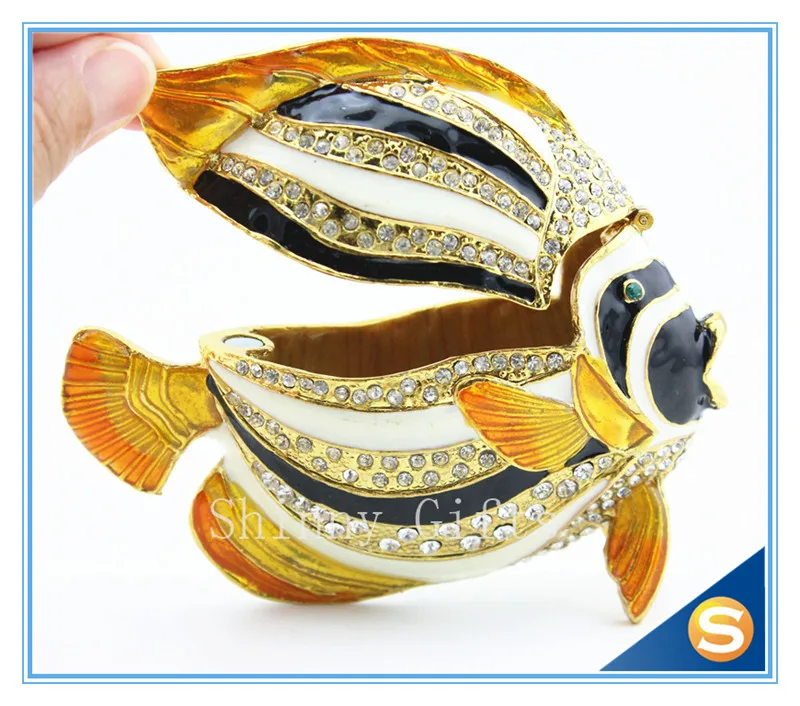 Специальное предложение эмалированная рыба SCJ356 100% ручной работы морская формы