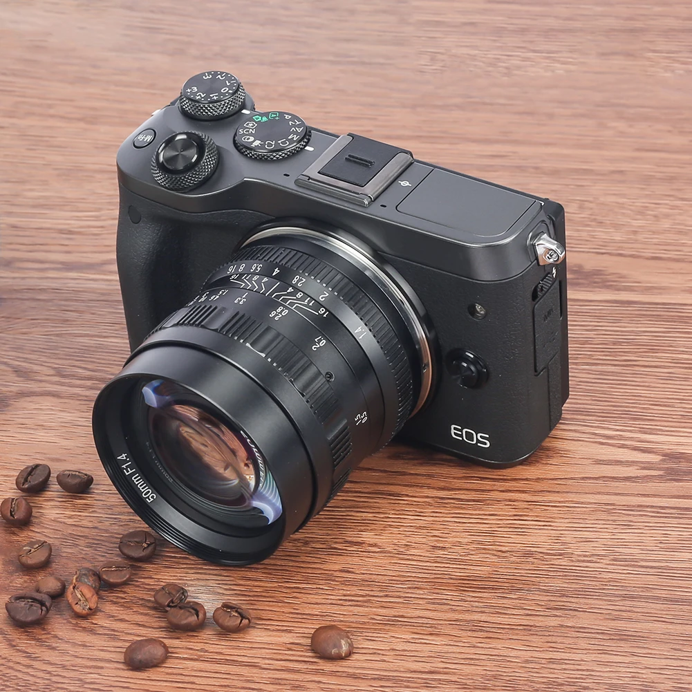 Brightin star 50 мм F1.4 объектив с большой диафрагмой с ручным фокусом с фиксированным объективом для беззеркальной камеры Nikon Panasonic Olympus M4/3-mount camera
