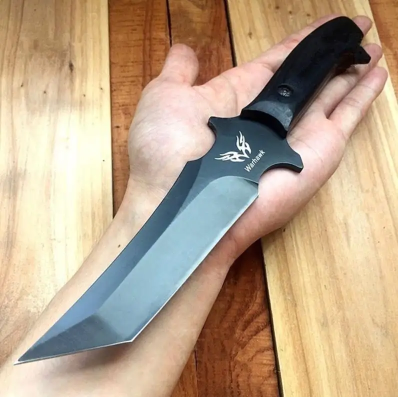 Очень прочный тактический нож Katana деревянная ручка для кемпинга выживания охоты