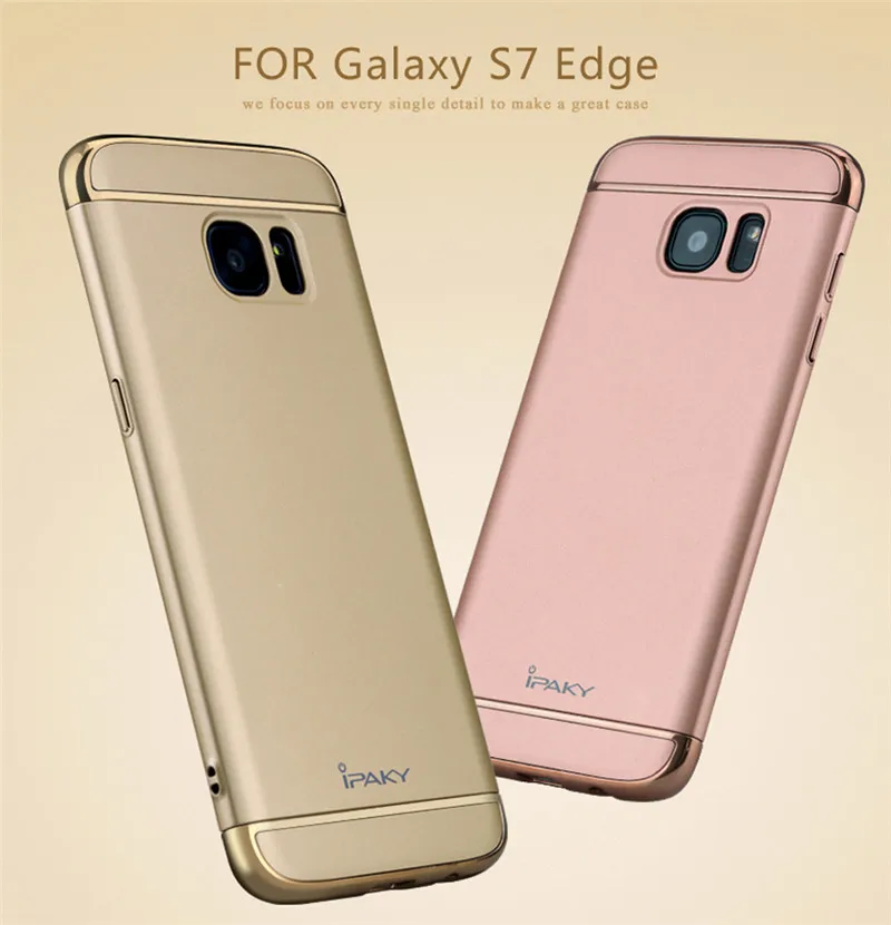 Original iPaky 3in1 Phone Case For Samsung Galaxy S7 Edge Fashion Plating Matte Back Cover Coque Housing |
