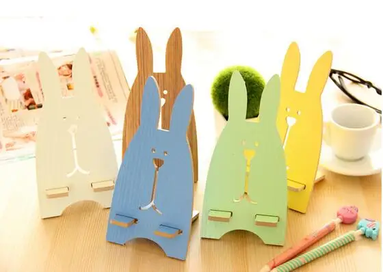 Держатель для мобильного телефона с кроликом джейлбрейком Корейский Деревянный