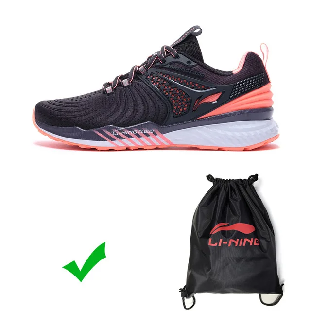 Li-Ning/женские кроссовки LN CLOUD V2 с подушкой, для бега, с поддержкой ТПУ, с ультра оболочкой, спортивная обувь, кроссовки ARHP008 SJFM19 - Цвет: ARHP008-1H