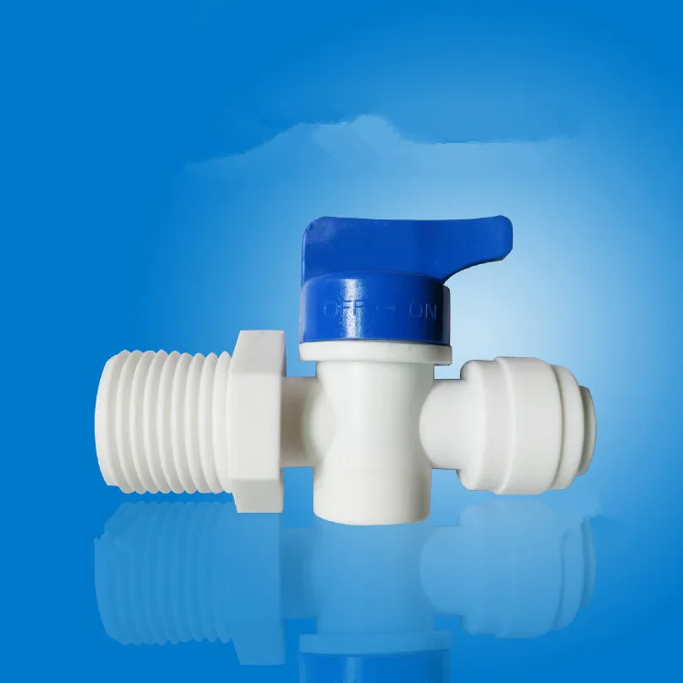 Шаровой кран с резьбой 1/4 дюйма встроенный быстроразъемный фитинг