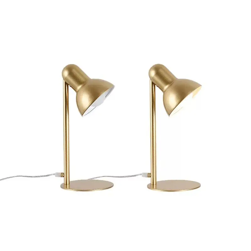 

Modern Iron Table Lamp Study Desk Lamp Simple Hotel Decorative Indoor Lighting for Home Bedroom Decor Vintage Night Light