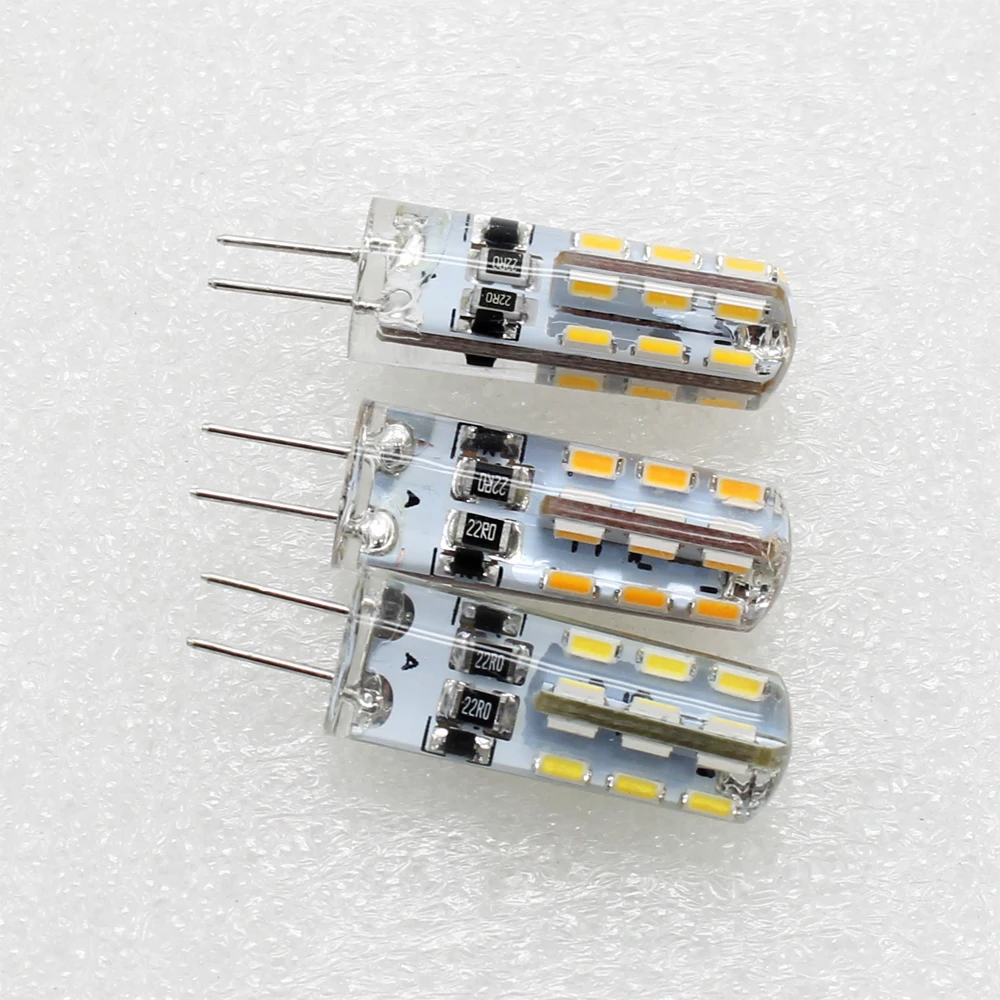 Светодиодный светильник G4 DC12V 3 Вт 24 светодиодный s Mini Casule кукурузная лампа 3014SMD