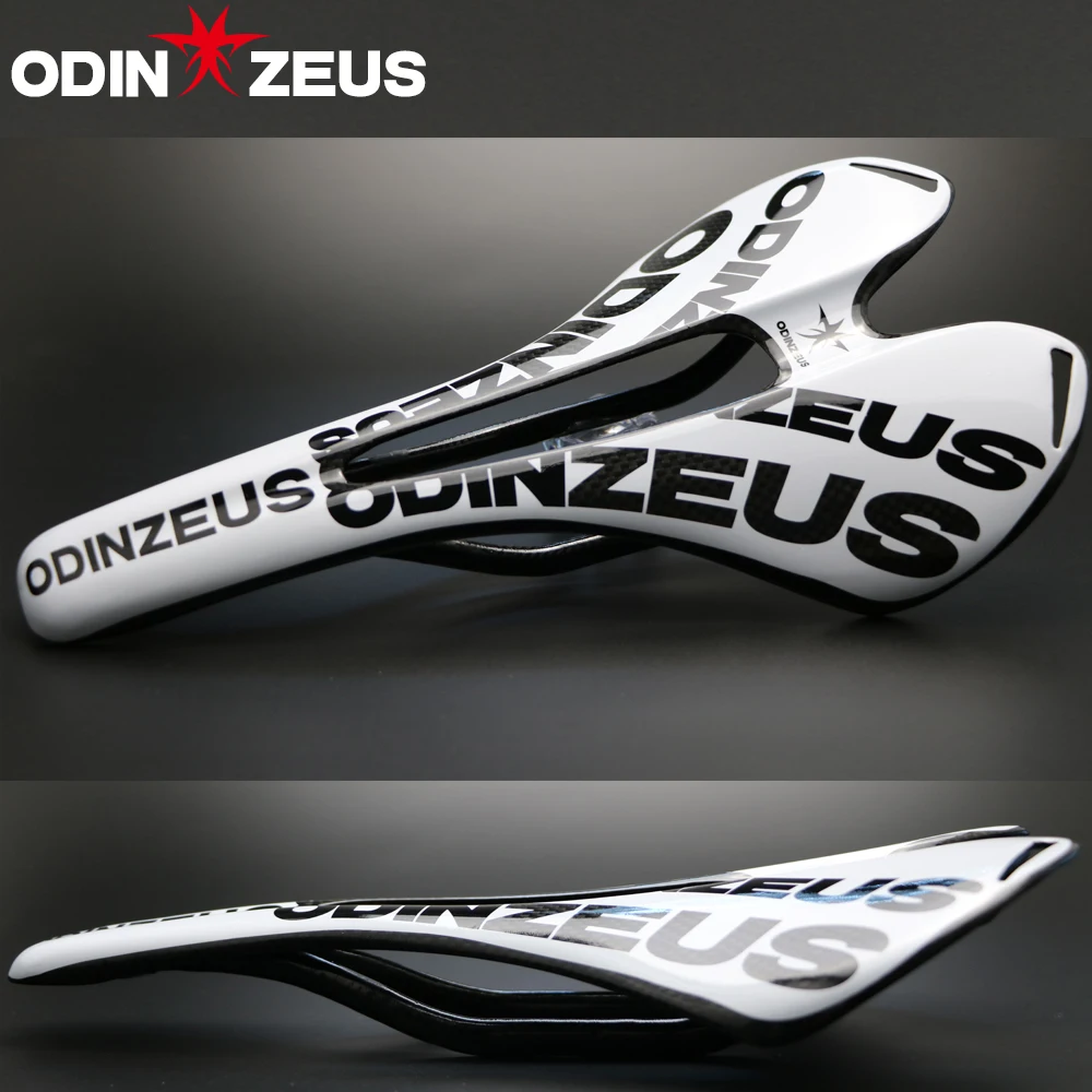 ODINZEUS Hot Sale Top-level 3K Gloss or Matte Full Carbon fibre Mountain Bicycle Saddle Road/MTB Bike Carbon Saddle Seat