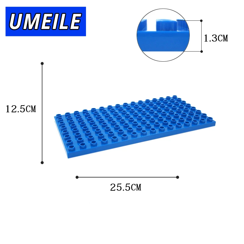 UMEILE 4 шт. 8*16 точек 25 6*12 5 см большие частицы строительные блоки классические