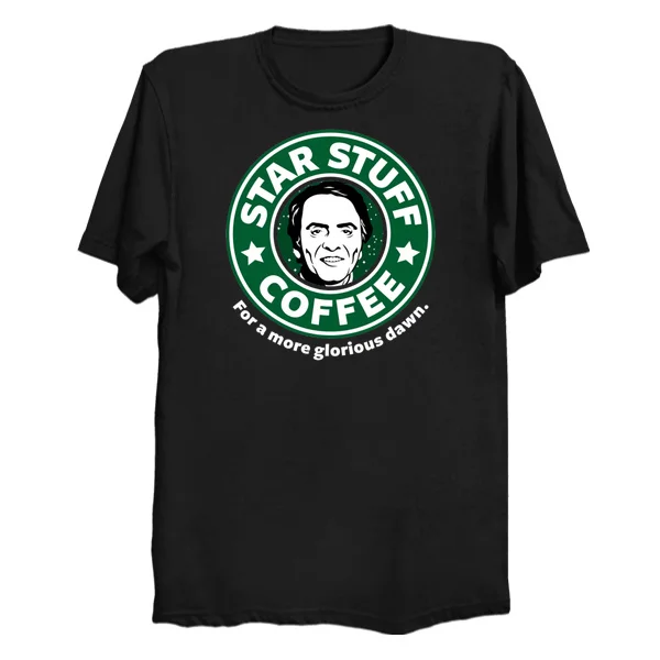 NEW Printed Men T Shirt Cotton tshirt Star Stuff Coffee O-Neck Short-Sleeve Women T-Shirt | Мужская одежда