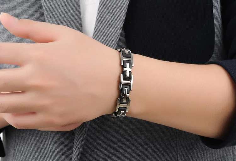 Браслет и браслеты из нержавеющей стали длина 21 см ширина 12 мм|stainless jewelry|steel bracelet
