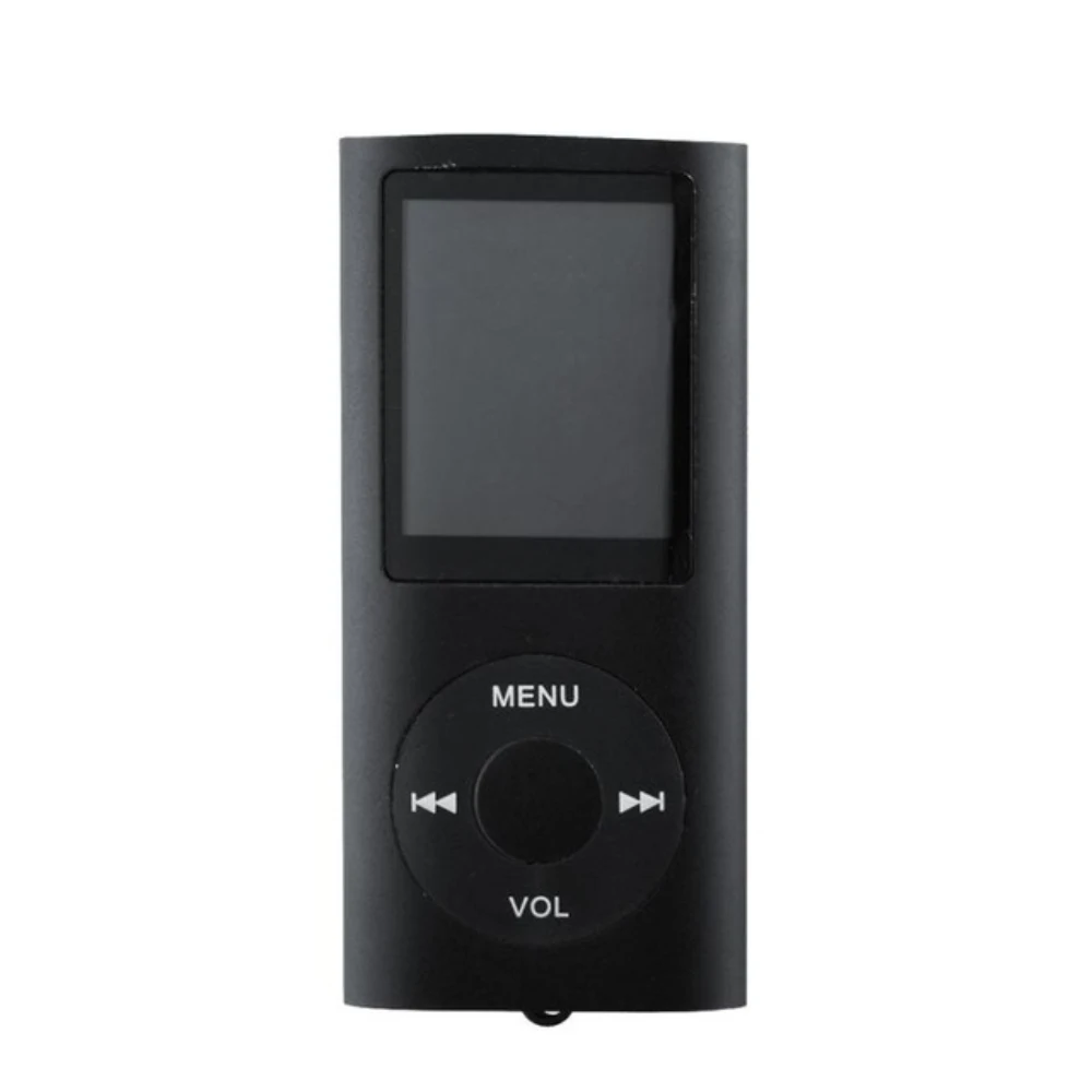 Black ZGPAX новейший 1," lcd 4th Digita MP4 плеер FM радио Электронная книга поддержка 2 ГБ 4 ГБ 8 ГБ 16 ГБ SD TF карта памяти подарки для любимых - Цвет: Black