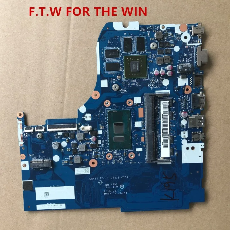 MB 5B20L37434 для Lenovo 310 15ISK 510 материнская плата ноутбука CG411 CG511 GZ411 GZ511 NM A751 SR2EY I5 6200U