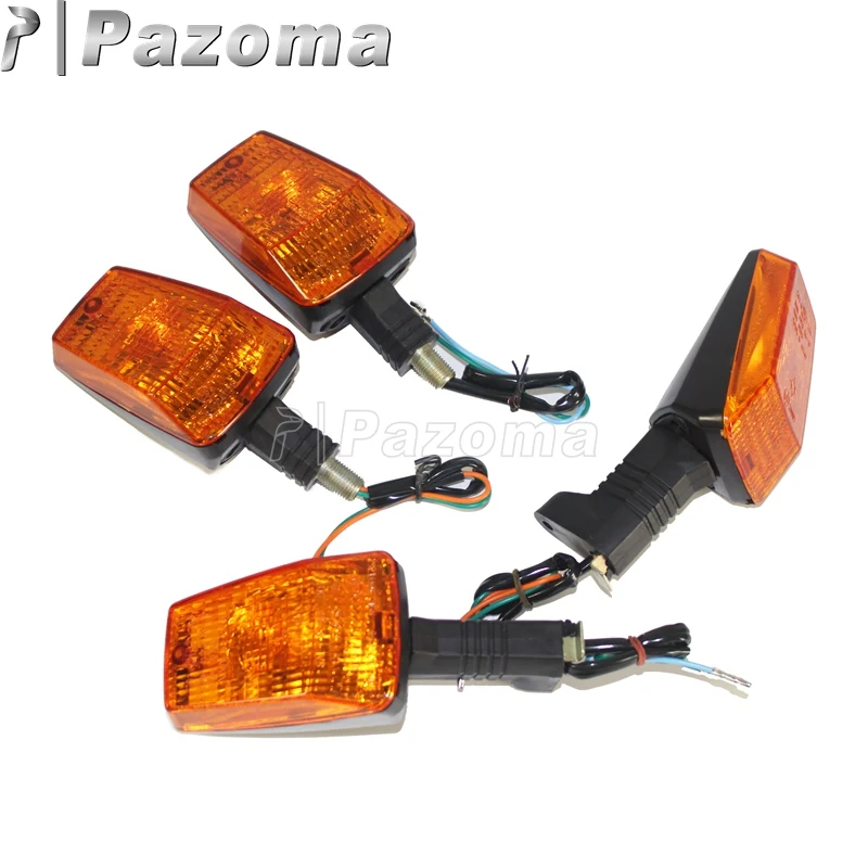 1 пара 12V мотоцикл спереди лампы сигнала поворота Янтарный пластиковым