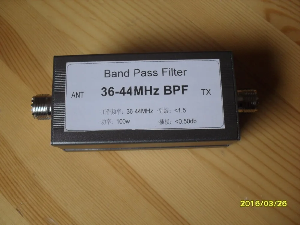36 44MHz BPF bandpass фильтр улучшает способность анти помех селективность и повышает