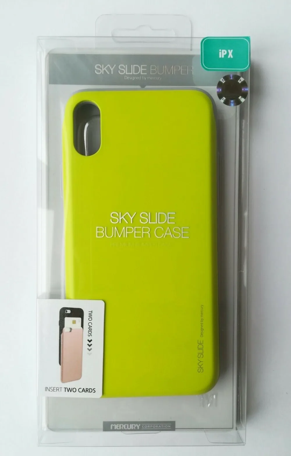 Mercury Goospery Sky Slide Bumper задний слот Держатель для карт Жесткий Чехол для iPhone XS XR Xs Max