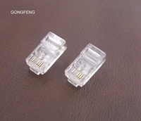 special wholesale gongfeng new network connector 8p4c 50u gold plated quartz head five kinds of crystal head 100pcslots