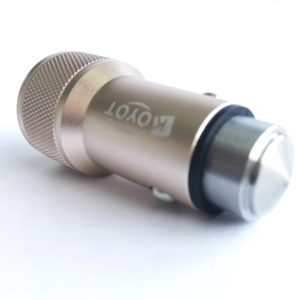 Автомобильное зарядное устройство KOYOT с двумя usb-портами, металлическое быстрое зарядное устройство для мобильного телефона, автомобильное зарядное устройство для планшетных ПК для iPhone7 samsung, USB прикуриватель