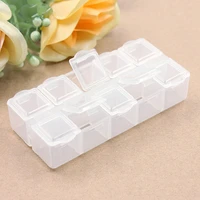 1pcs small 10grid storage bottles and jars new container tins home diy accessories fit loose beads electronic storage