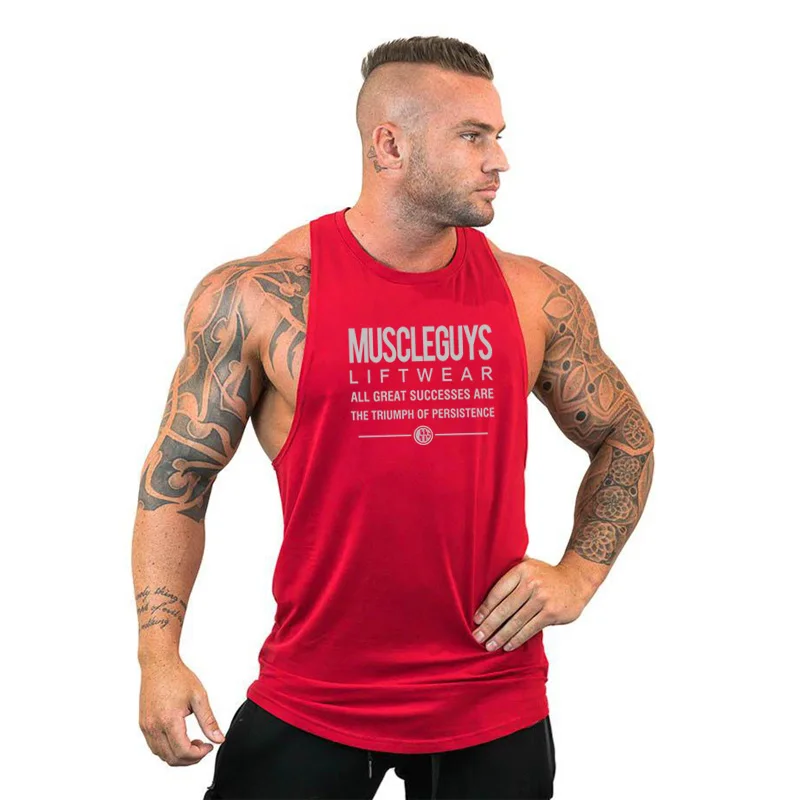 Майка для тренажерных залов Muscleguys Мужская одежда бодибилдинга Стрингер майка