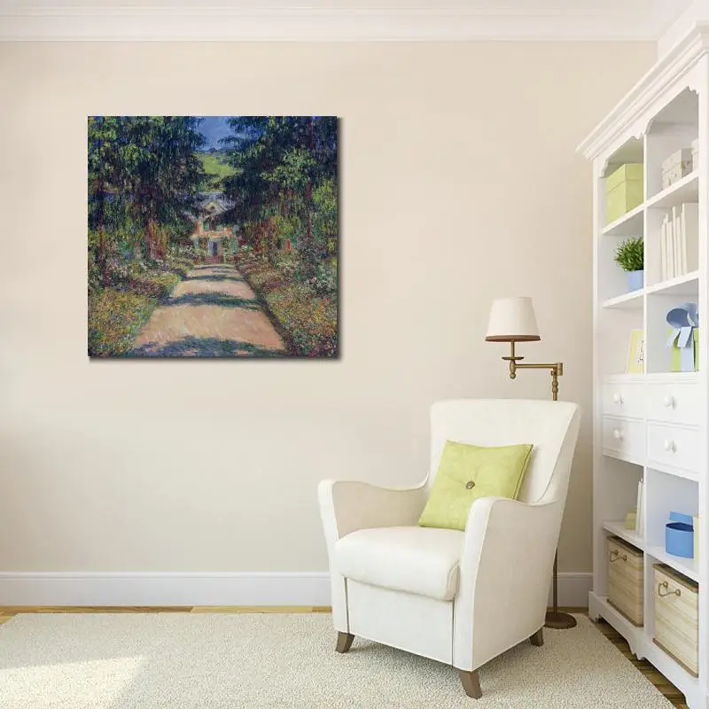 Искусство на холсте высокое качество для продажи дорожка в монетах сад Giverny II