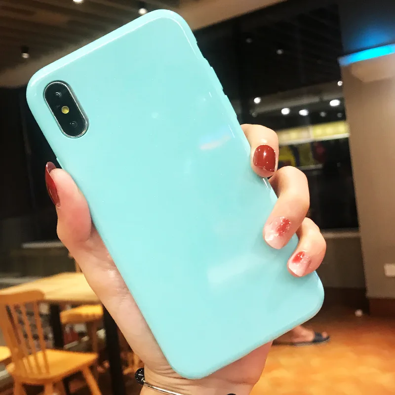 Чехол ярких цветов для iPhone 7 8 6 6S Plus X XR XS Max мягкие силиконовые чехлы Samsung S10 lite S8 S9 S7