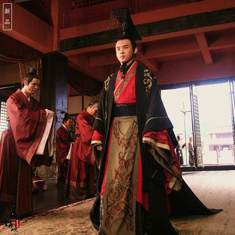 Китайский древний Свадебный Hanfu длинный костюм Хана династии невесты жениха