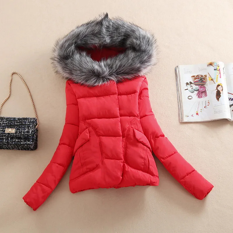 Новинка 2017 распродажа хит продаж чистый цвет хлопковая зимняя куртка женская