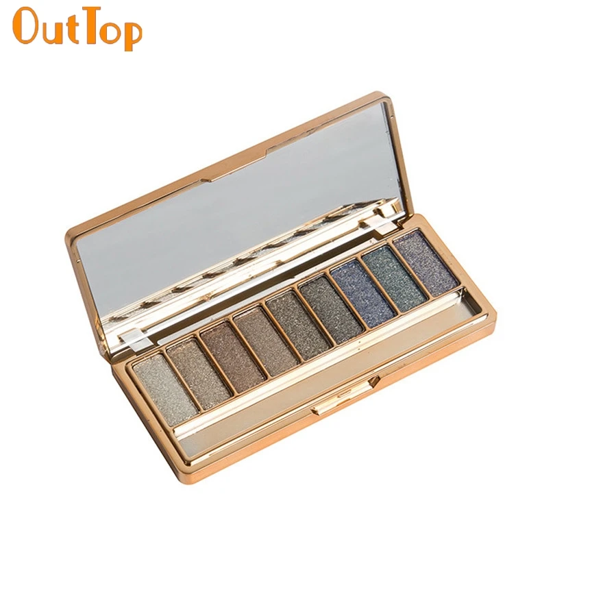 OutTop красота модные женские туфли Красота Макияж Shimmer Тени для век Палитра 160809