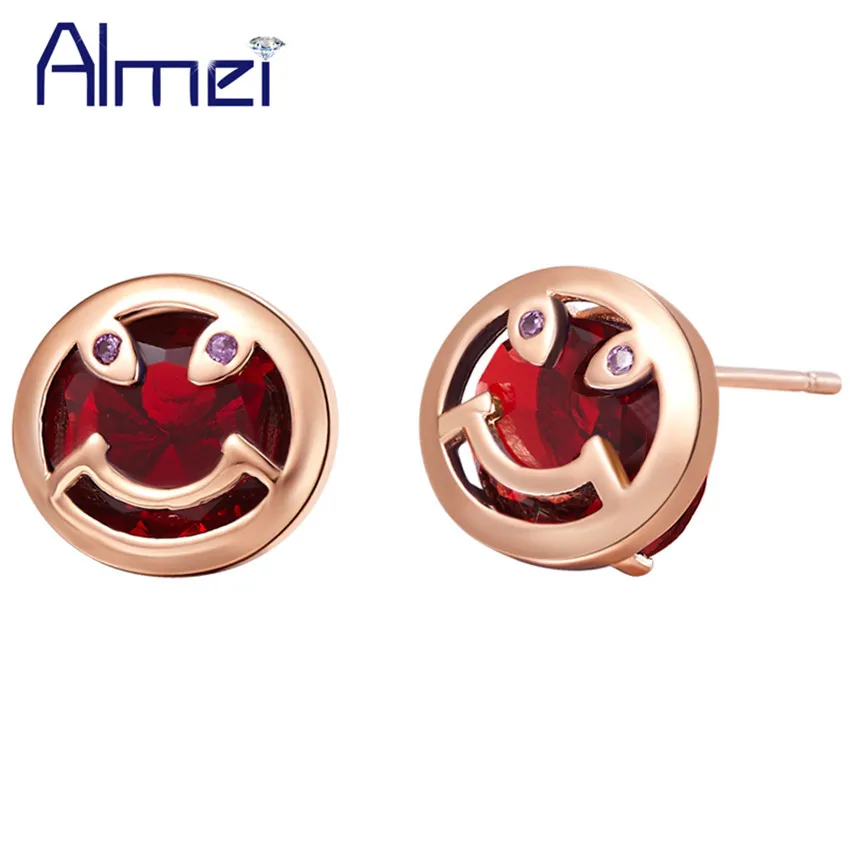Недорогие серебряные серьги-гвоздики Almei 15% новые серьги с круглыми синими