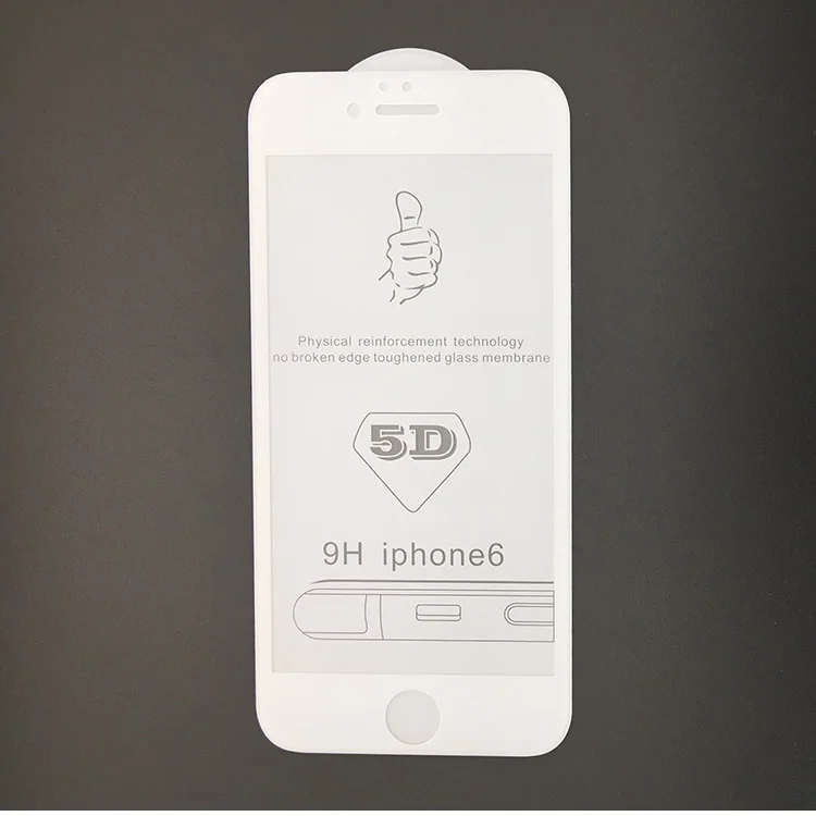 5D изогнутый экран протектор для iPhone 7 6 Plus Edge полное покрытие пленка 6S Закаленное