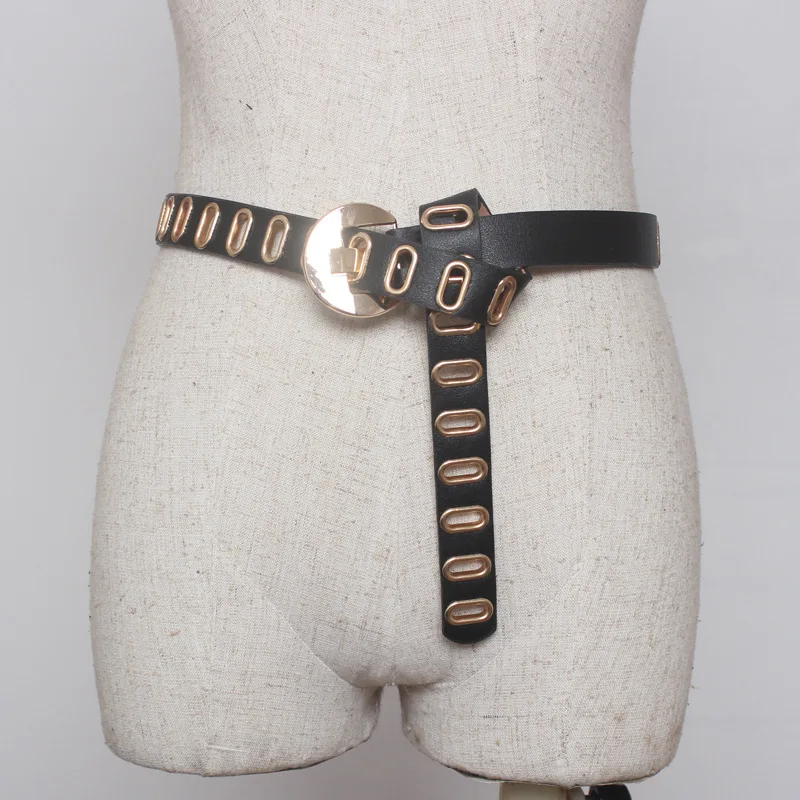 

Newest Design Detachable Waist Belt Chain Punk Hip-hop Trendy Women Belts Lady Fashion Silver Pin Buckle Leather Waistband Jeans