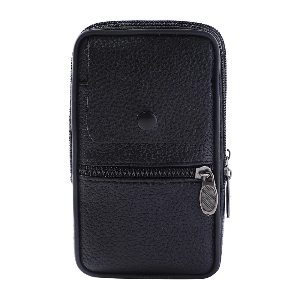 Винтажная однотонная кожаная сумка для мужчин мессенджеры сумочка мелочи