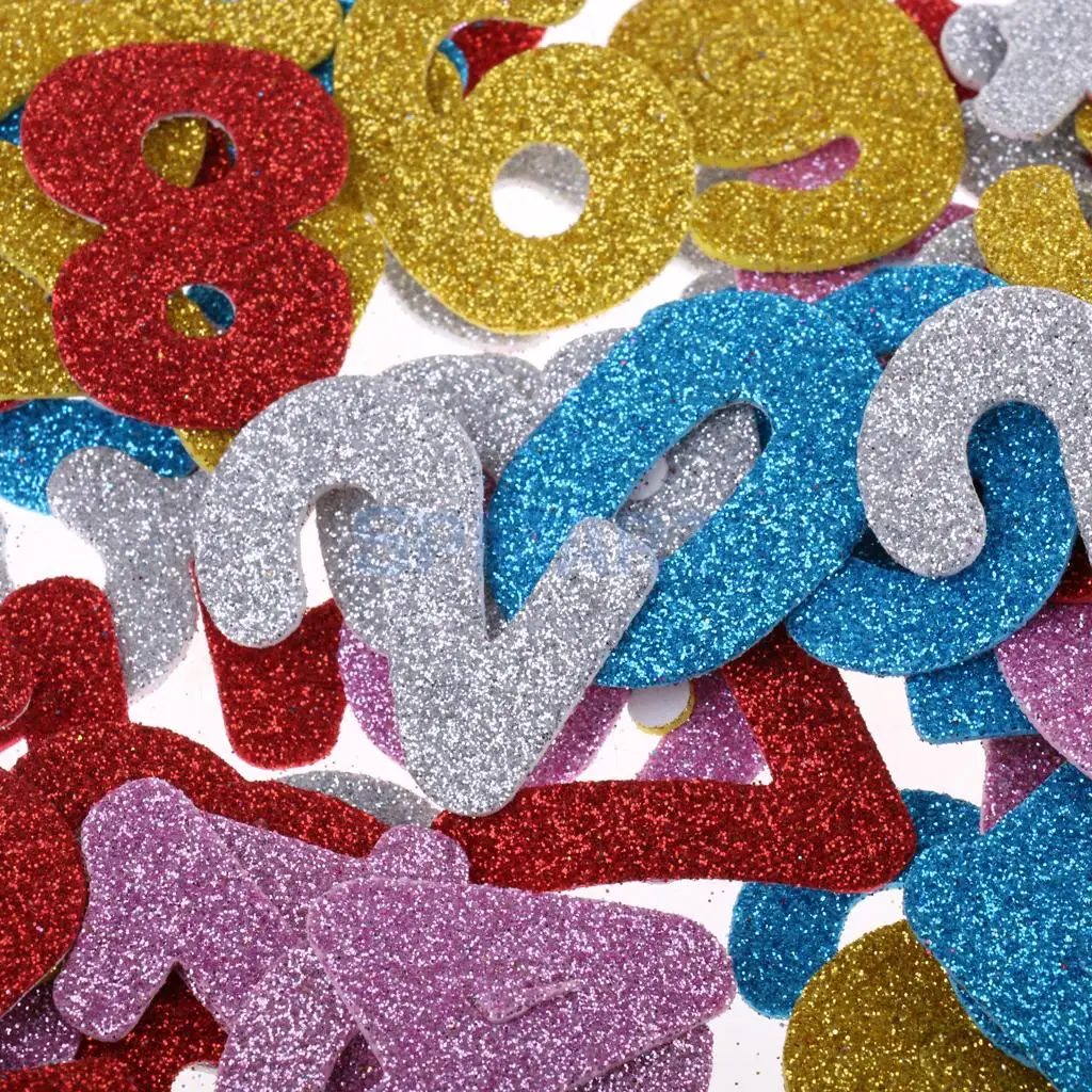 200 шт. 4 см|stickers for|stickers for scrapbookingglitter foam stickers |