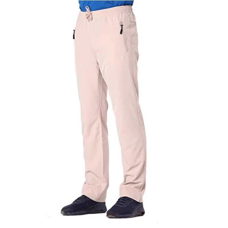 KHAKI (US SIZE) Мужские быстросохнущие легкие брюки эластичный пояс удобные спортивные штаны CP13209M@ обычный и американский размер - Цвет: KHAKI (US SIZE)