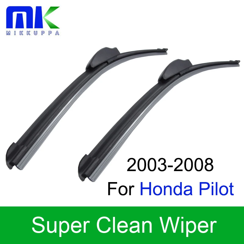 

Стеклоочистители Mikkuppa для Honda Pilot 2003 2004 2005 2006 2007 2008 24 "+ 21" стеклоочиститель лобового стекла автомобильные аксессуары