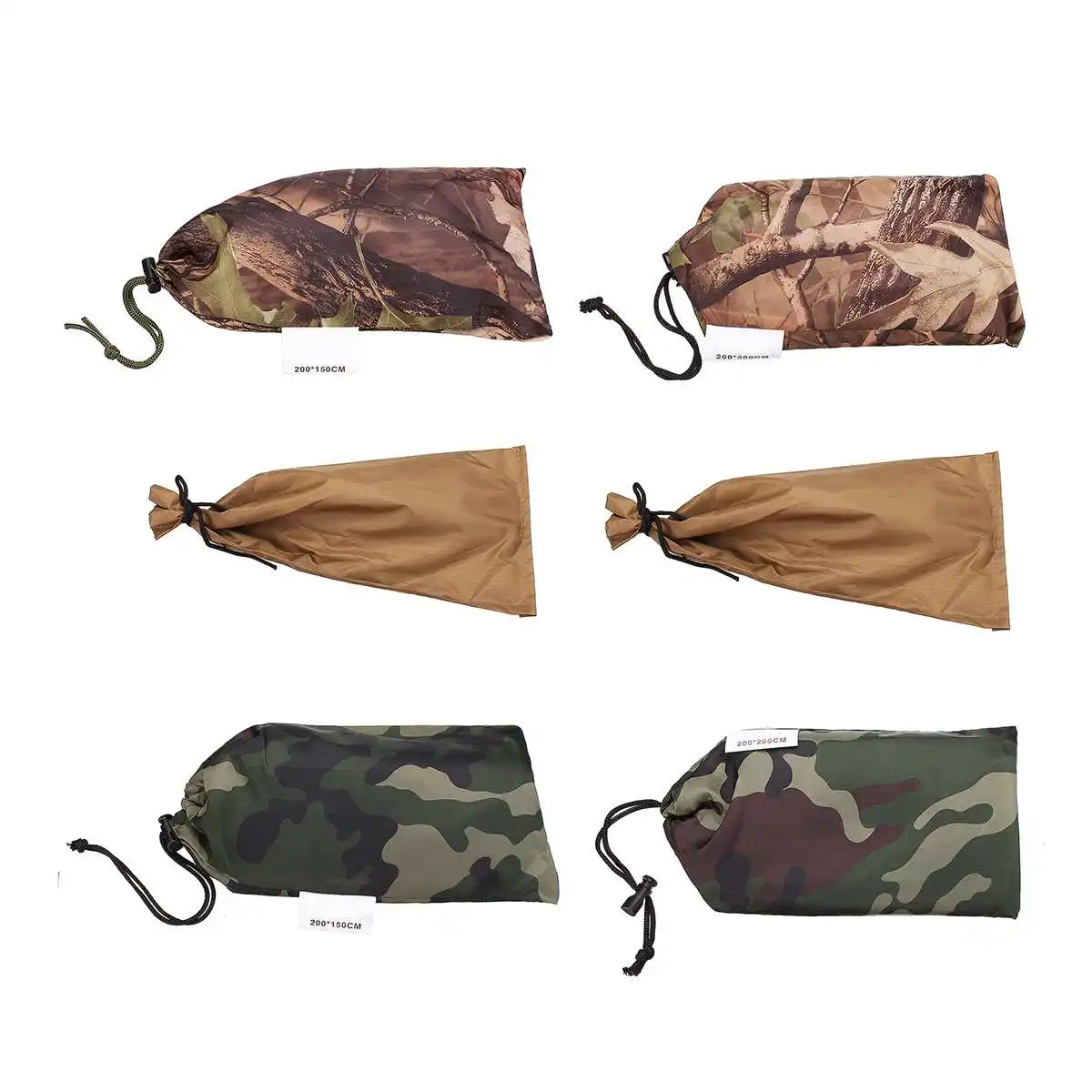 Waterproof Sun Shelter Canopy Tent Tarp Anti UV Outdoor Beach Tent Shade Camping Hammock Rain Fly Sunshade Awning 2x2M/2x1.5M