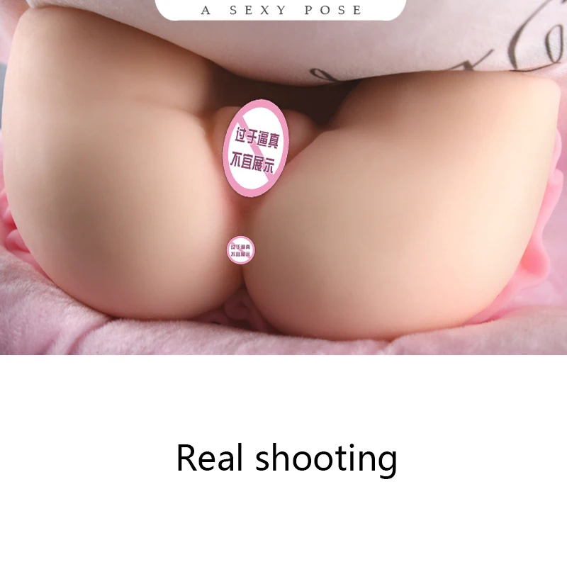 Silicone Pillow 3D Fake Ass Male Masturbator Real Vagina And Anal Masturbation Cup Adult Sex Doll Pussy toy for Men pillow | Дом и сад