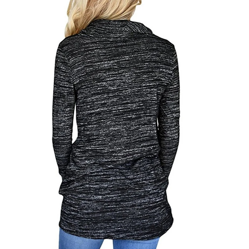 Женская футболка с карманом новая модная осенне-Весенняя женская повседневные