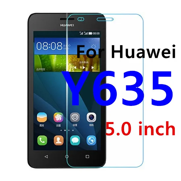 Y635 Комплект из 2 предметов, с уровнем твердости 9H закаленное Стекло для huawei Y3 Y5 Y6 ii компактный LYO-L01 CAM-L21/L03/L23 4C Y635 Y6 Pro Y5 Экран защитная пленка - Цвет: Y635