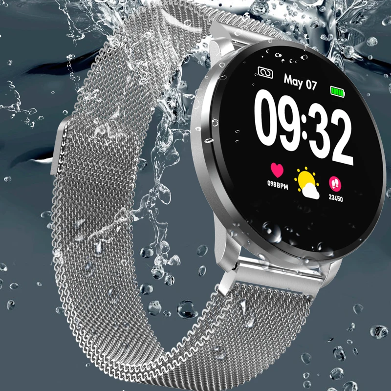 Мужской фитнес трекер умный браслет с монитором уровня кислорода в крови