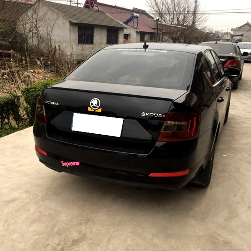 Для Skoda Octavius спойлер 2015 2017 Высокое качество ABS Материал автомобильное заднее