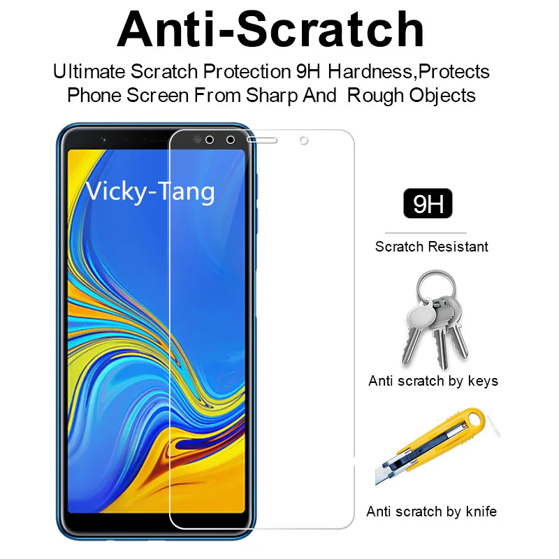 Закаленное Стекло для Samsung Galaxy A7 A750 Экран защитная пленка 9 H 2.5D телефон защитный Стекло для Samsung Galaxy A7 Стекло