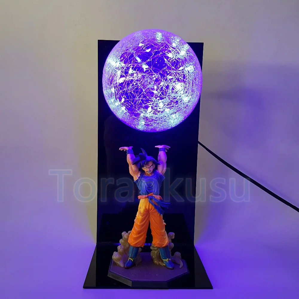 Фигурка Dragon Ball Z Сон Гоку спиртовая бомба DIY дисплей Светодиодная лампа Аниме