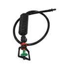 1 комплект охлаждающий висячий спринклер для парникового орошения с разъемом для стержня, вращение на 360 градусов с весом и противокапельным устройством