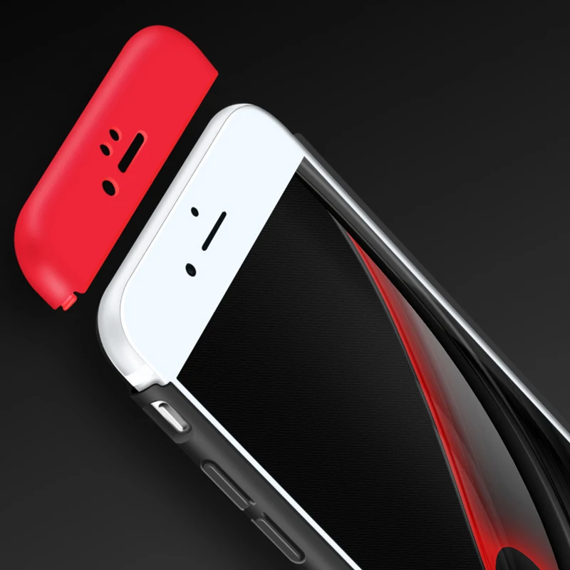 Чехол для мобильного телефона iphone 6s 360 градусов Полная защита 3 в 1 Жесткая задняя
