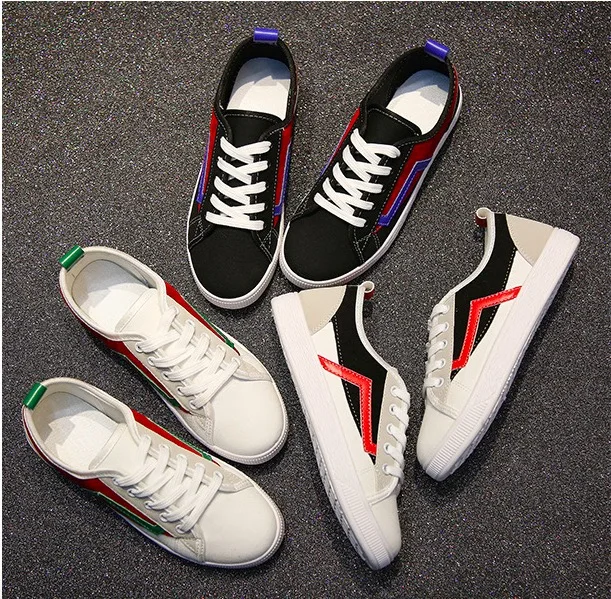 Новинка 2019 года Повседневная обувь в стиле пэчворк с перекрестными ремешками