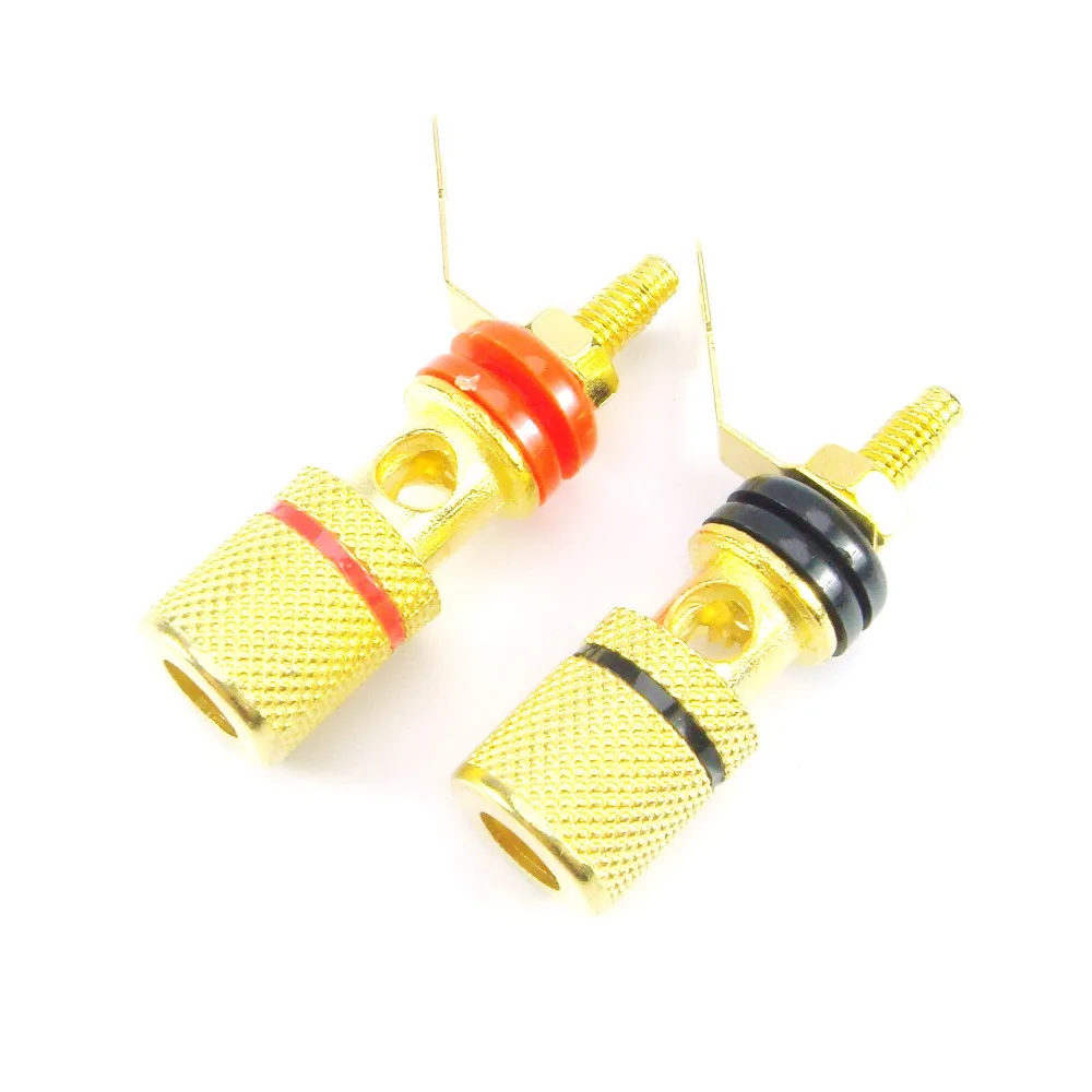 Чистый Медь зажимный винт для громкоговорителей Мощность разъем усилителя