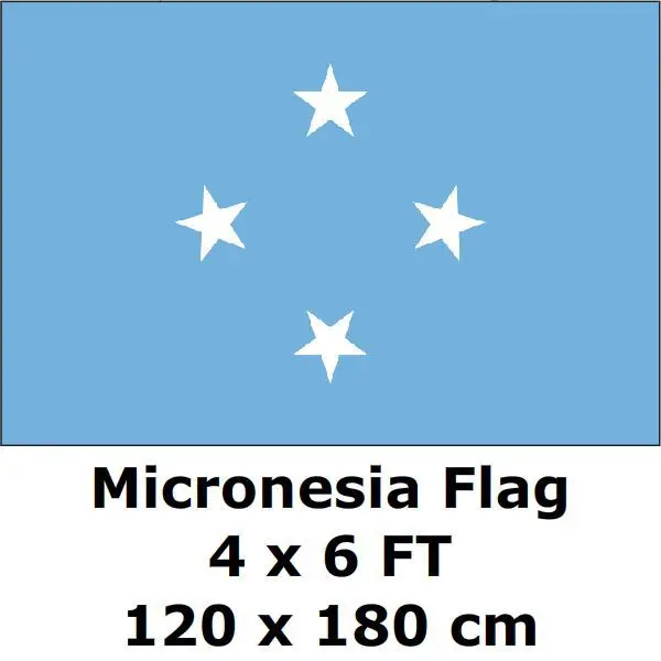 

Micronesia Flag 120 x 180 cm 100D Polyester Large Big Flags And Banners National Flag Country Banner