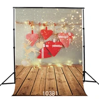 christmas decor string light wooden floor vinyl backgrounds for photography computer printed photo backdrop photocall for baby