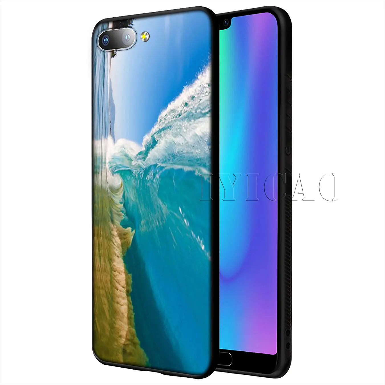 IYICAO Summer nature sea blue Ocean Waves Soft Case for Huawei Y9 Y7 Y6 Prime 2019 Honor 20 8C 8X 8 9 9X 10 Lite 7C 7X 7A Pro |