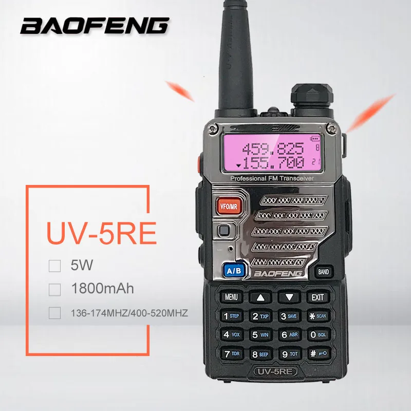 Портативная рация Baofeng VHF UHF Ham CB Radio Amador HF Transceiver сканер радиостанции PMR446